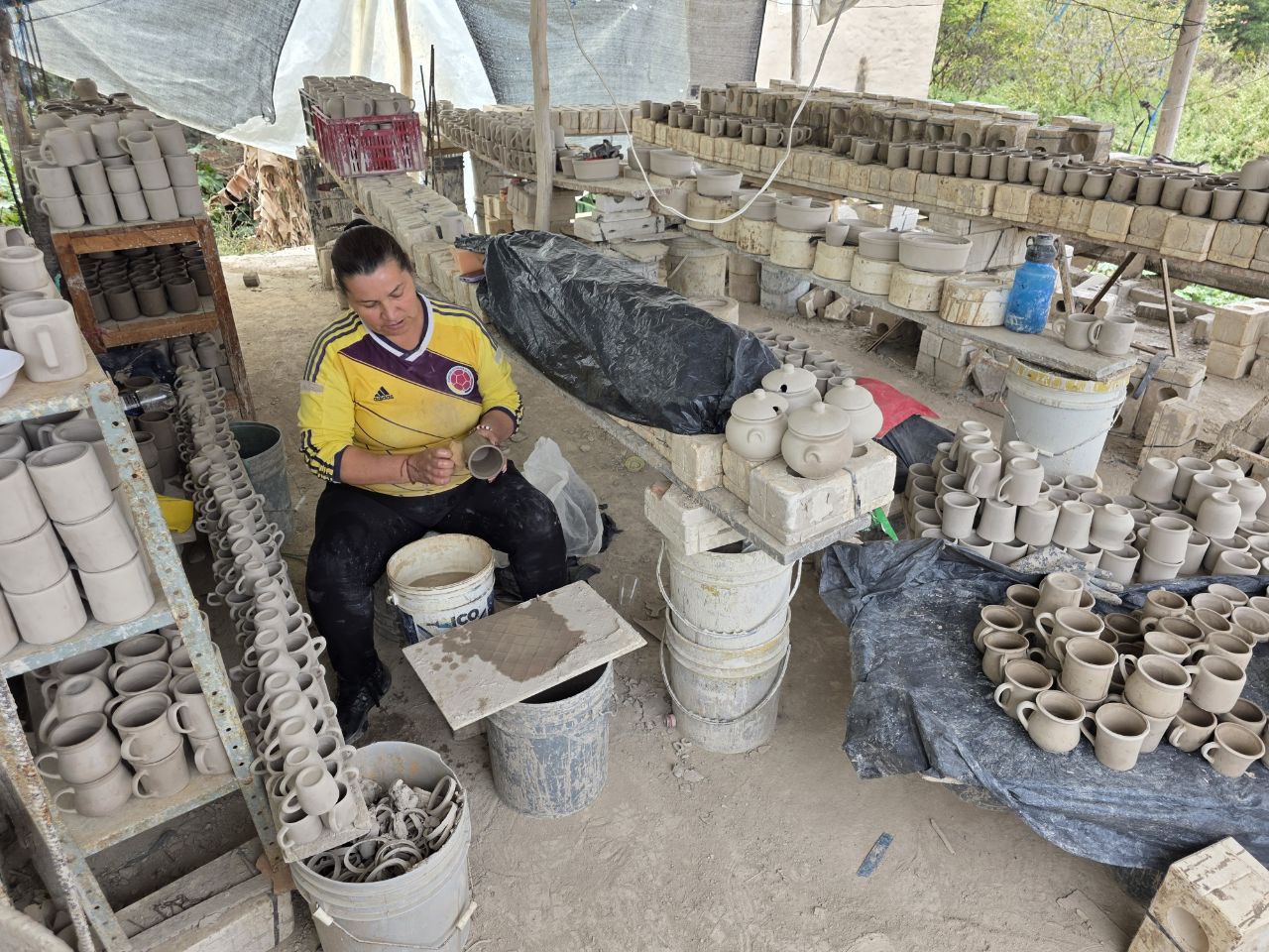 Cliente conversando con asesora